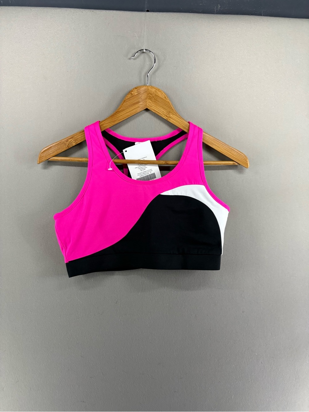Fabletics Women Seabrook Sports Bra Size Medium Nwt Pink/Black/White